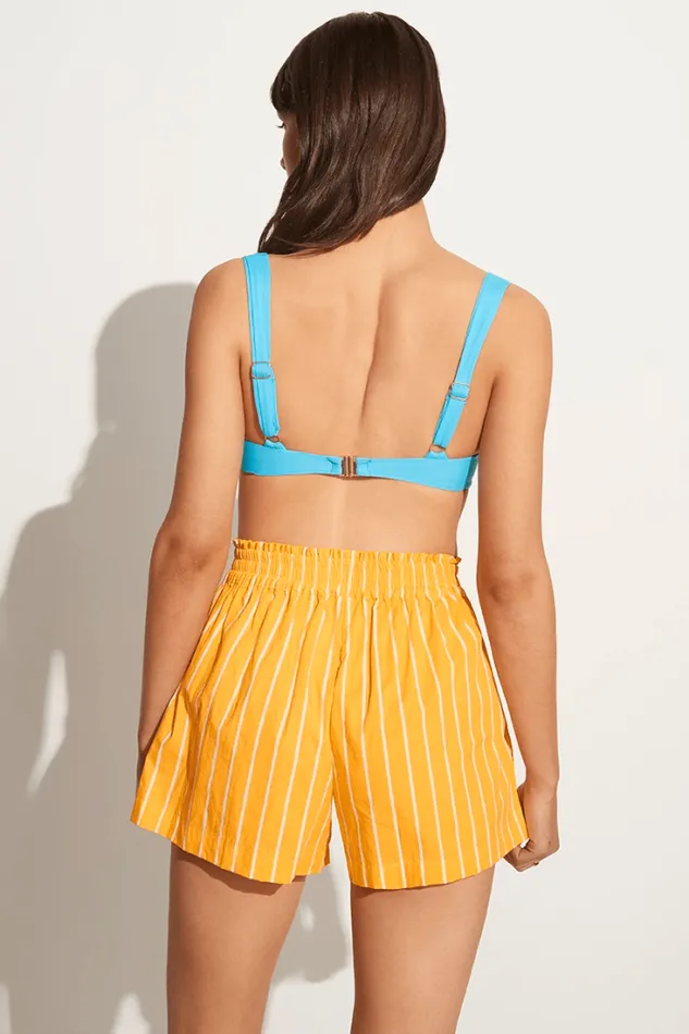 Women Faithfull The Brand Skirts and Shorts Elva Shorts Adia Stripe Print Citrus 8211 Final Sale