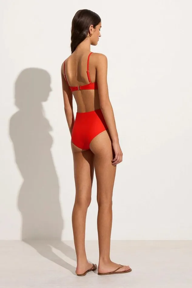Women Faithfull The Brand Swim Amira Bikini Top Salsa