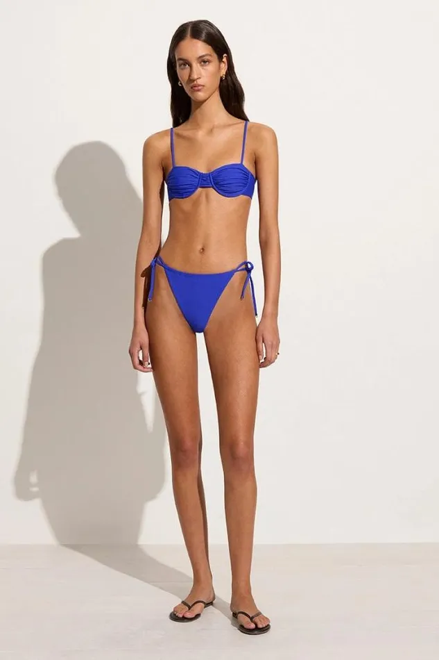 Women Faithfull The Brand Swim Pacific Bikini Bottoms Cobalt
