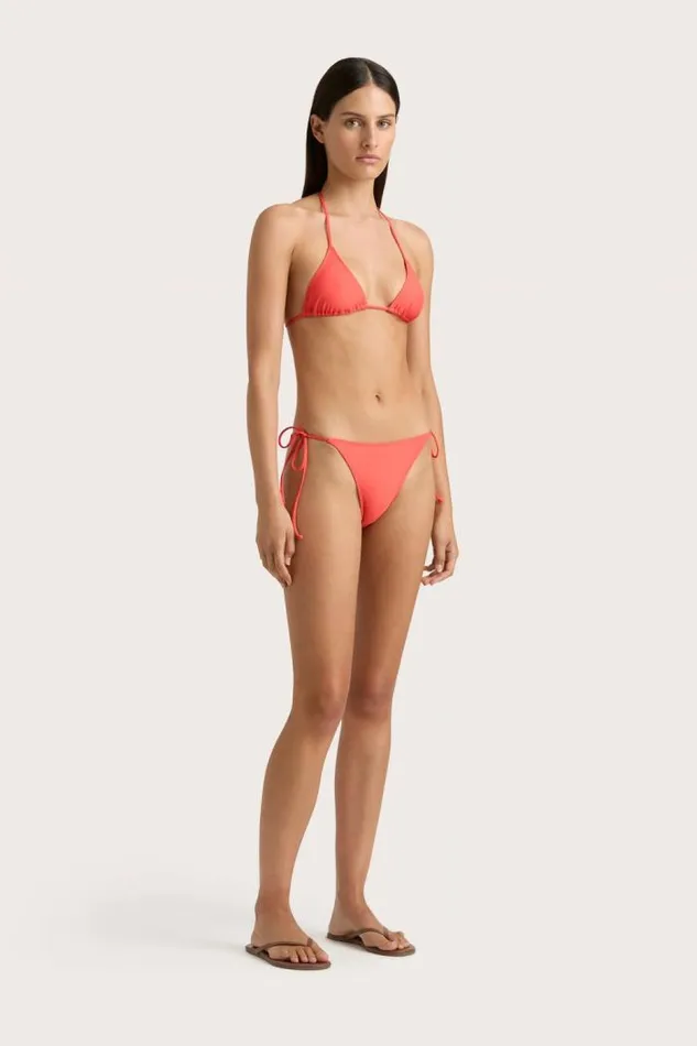 Women Faithfull The Brand Swim Sete Bikini Top Vermillion