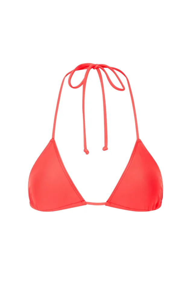 Women Faithfull The Brand Swim Sete Bikini Top Vermillion