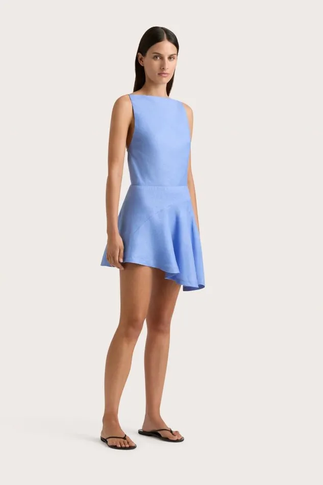 Women Faithfull The Brand Tops Antibes Top Mid Blue