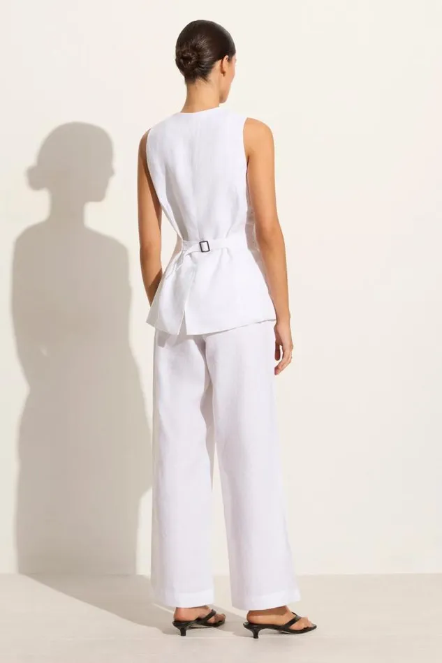Women Faithfull The Brand Tops Domenico Vest White