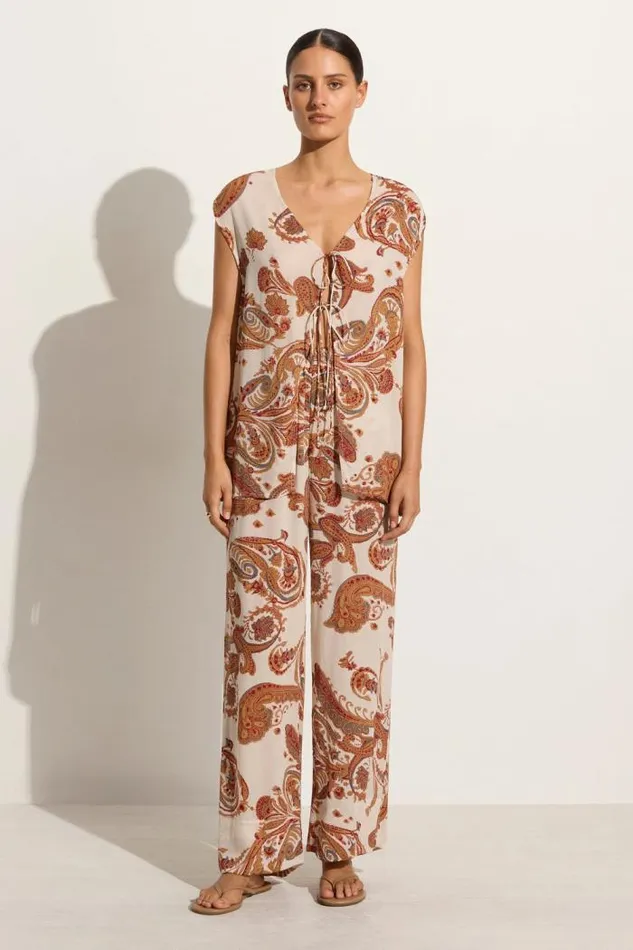 Women Faithfull The Brand Tops Ionica Top Alessia Paisley