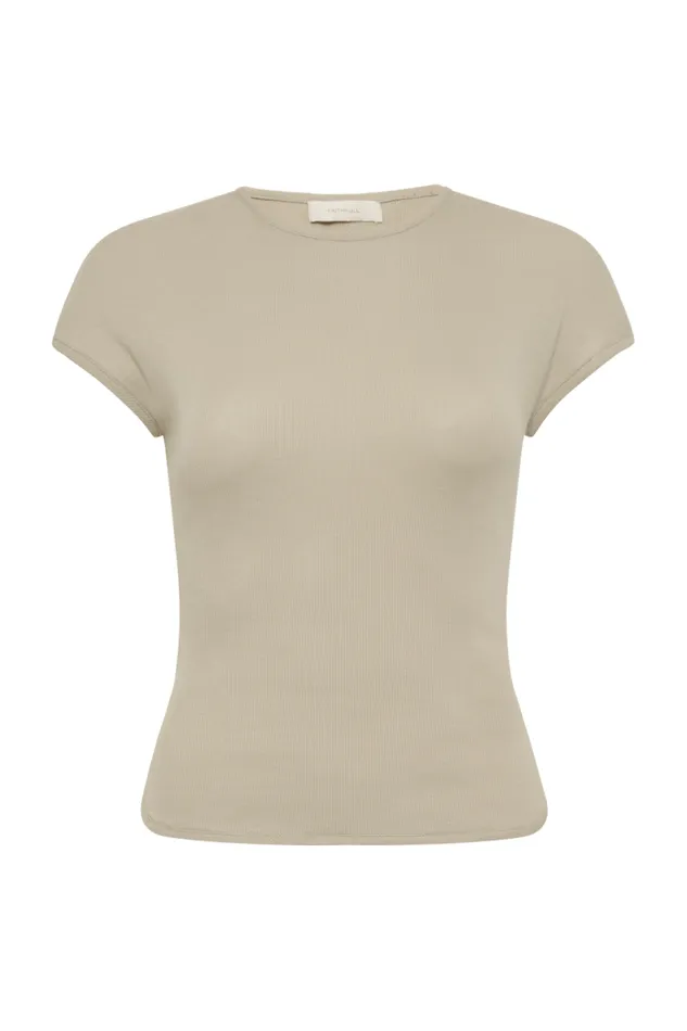 Women Faithfull The Brand Tops Loire TShirt Taupe