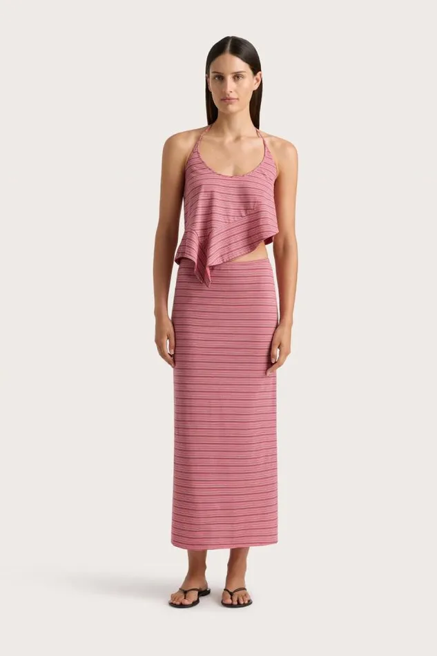Women Faithfull The Brand Tops Maceio Top Vermillion Stripe