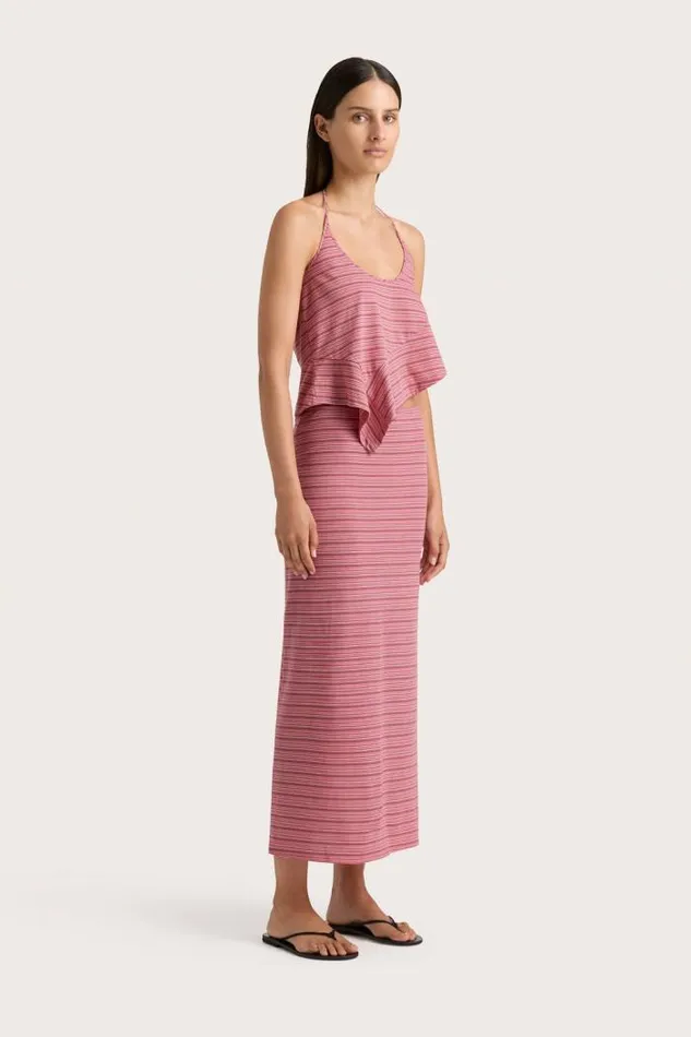 Women Faithfull The Brand Tops Maceio Top Vermillion Stripe