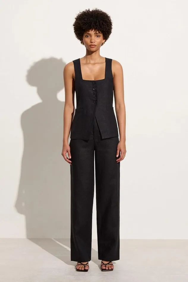 Women Faithfull The Brand Tops Maya Vest Black
