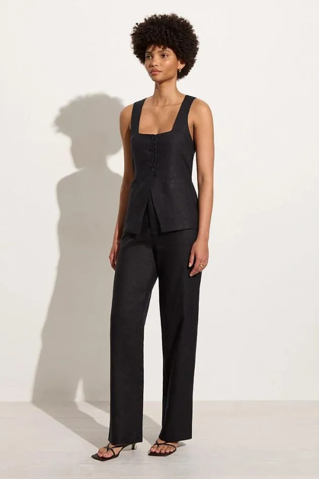 Women Faithfull The Brand Tops Maya Vest Black