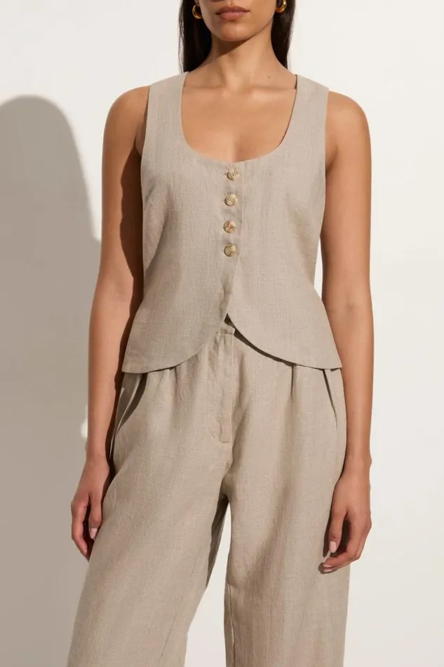 Women Faithfull The Brand Tops Stanze Vest Natural
