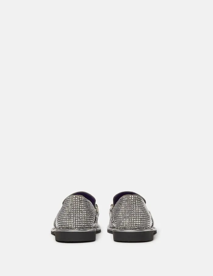 Women Falabella Crystal Loafers Silver Stella McCartney Flats Women Falabella Crystal Loafers Silver Stella McCartney Flats