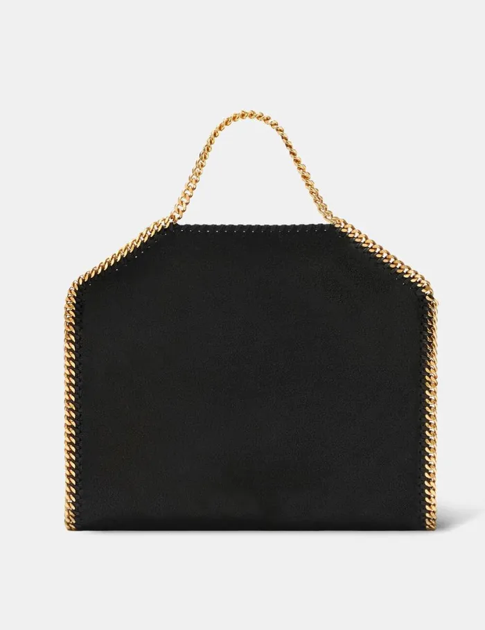 Women Falabella FoldOver Tote Bag Black Stella McCartney Shoulder Bags