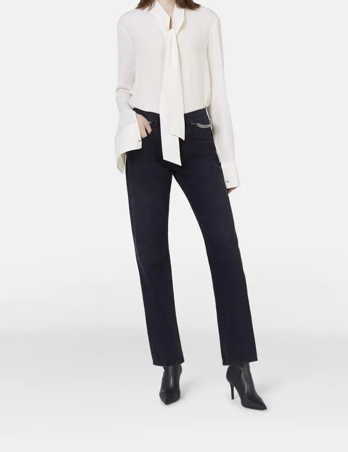 Women Falabella Slim Leg Jeans Black Stella McCartney Pants And Shorts Women Falabella Slim Leg Jeans Black Stella McCartney Pants And Shorts