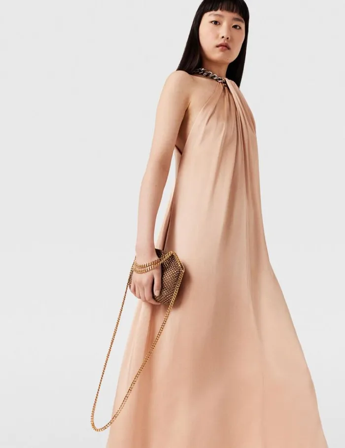 Women Falabella Tiny Crystal Tote Bag Metallic Brown Stella McCartney Crossbody Bags Women Falabella Tiny Crystal Tote Bag Metallic Brown Stella McCartney Crossbody Bags