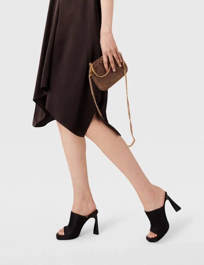 Women Falabella Tiny Crystal Tote Bag Metallic Brown Stella McCartney Crossbody Bags Women Falabella Tiny Crystal Tote Bag Metallic Brown Stella McCartney Crossbody Bags