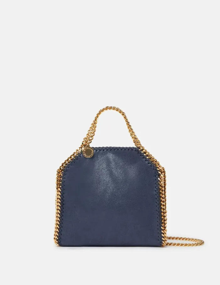 Women Falabella Tiny Tote Bag Indigo Moon Stella McCartney Crossbody Bags