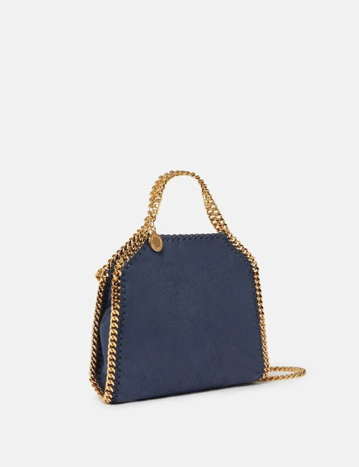 Women Falabella Tiny Tote Bag Indigo Moon Stella McCartney Crossbody Bags