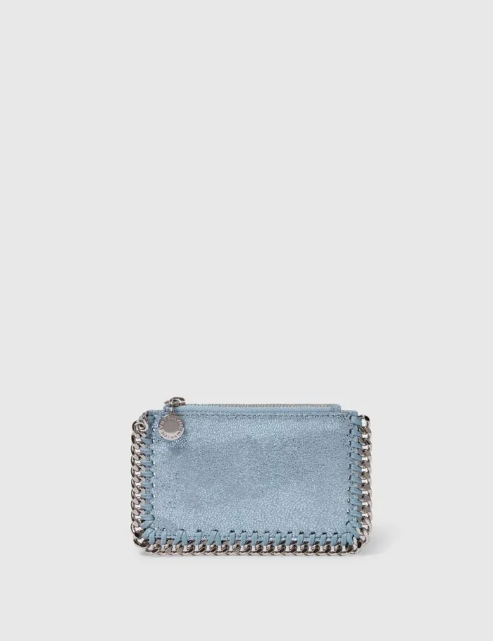 Women Falabella Zipper Cardholder Sapphire Blue Stella McCartney Card Cases