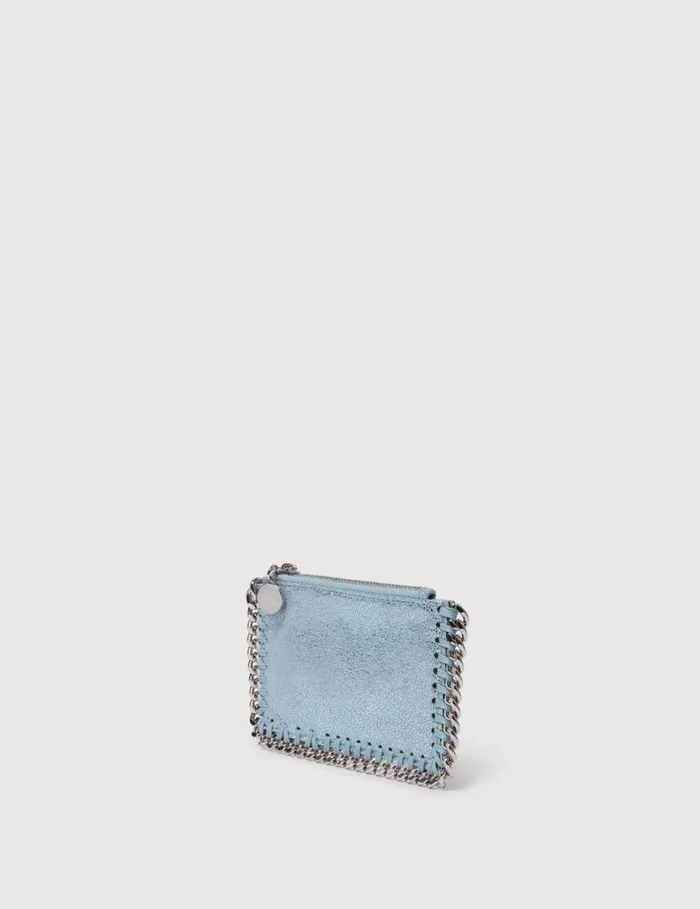 Women Falabella Zipper Cardholder Sapphire Blue Stella McCartney Card Cases Women Falabella Zipper Cardholder Sapphire Blue Stella McCartney Card Cases