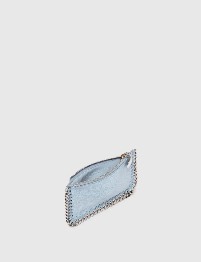 Women Falabella Zipper Cardholder Sapphire Blue Stella McCartney Card Cases Women Falabella Zipper Cardholder Sapphire Blue Stella McCartney Card Cases
