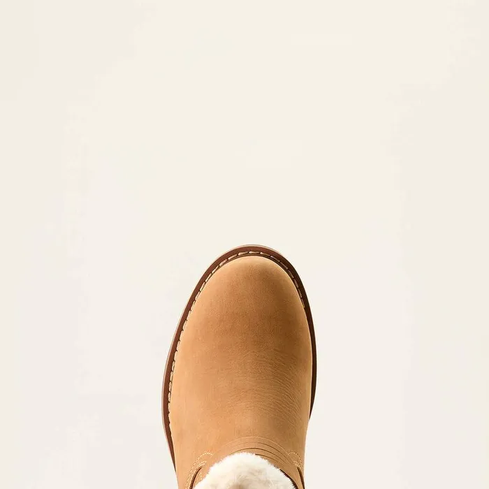 Women Fashion Boots Ariat Savannah Sherpa Waterproof Boot Carmel Tan