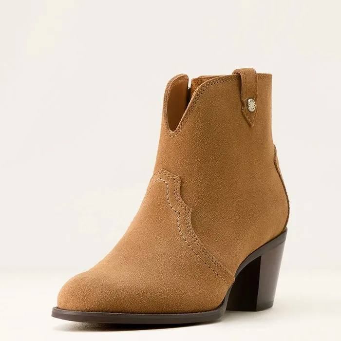 Women Fashion Boots Ariat Tilbury Boot Carmel Suede