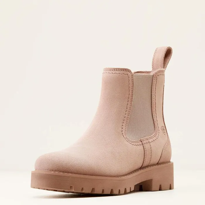 Women Fashion Boots Ariat Wexford Lug Chelsea Boot Dusty Rose