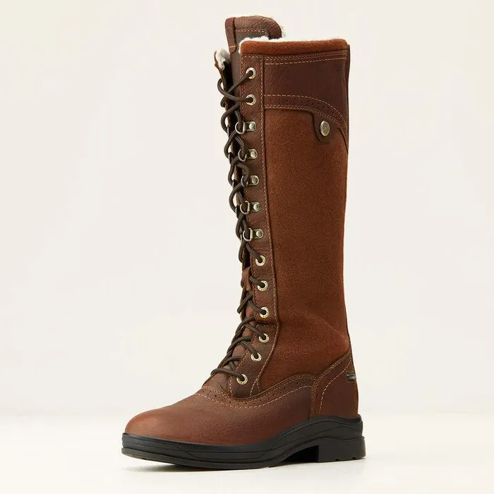 Women Fashion Boots Ariat Wythburn Tall Waterproof Boot Dark Brown