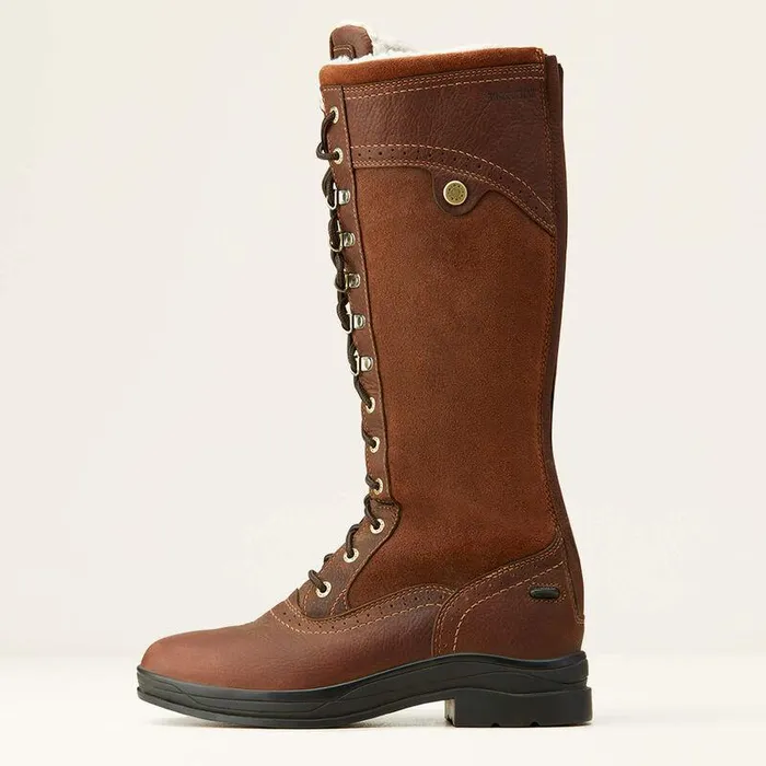 Women Fashion Boots Ariat Wythburn Tall Waterproof Boot Dark Brown