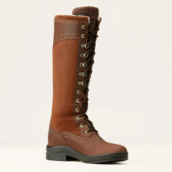 Women Fashion Boots Ariat Wythburn Tall Waterproof Boot Dark Brown