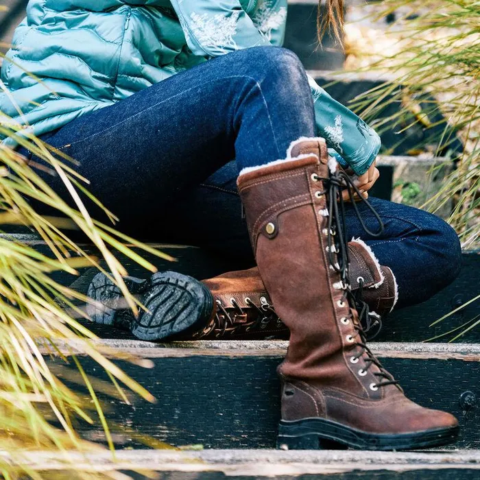 Women Fashion Boots Ariat Wythburn Tall Waterproof Boot Dark Brown