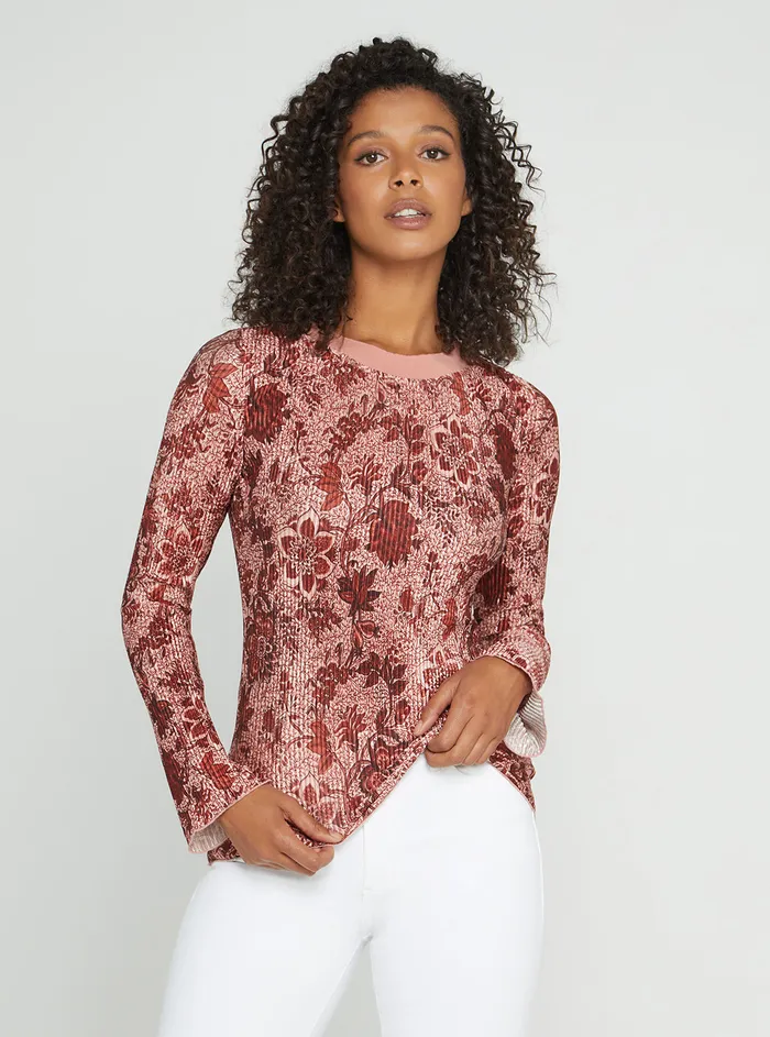 Women Fashion Tops GUESS Spice Floral Billie Top