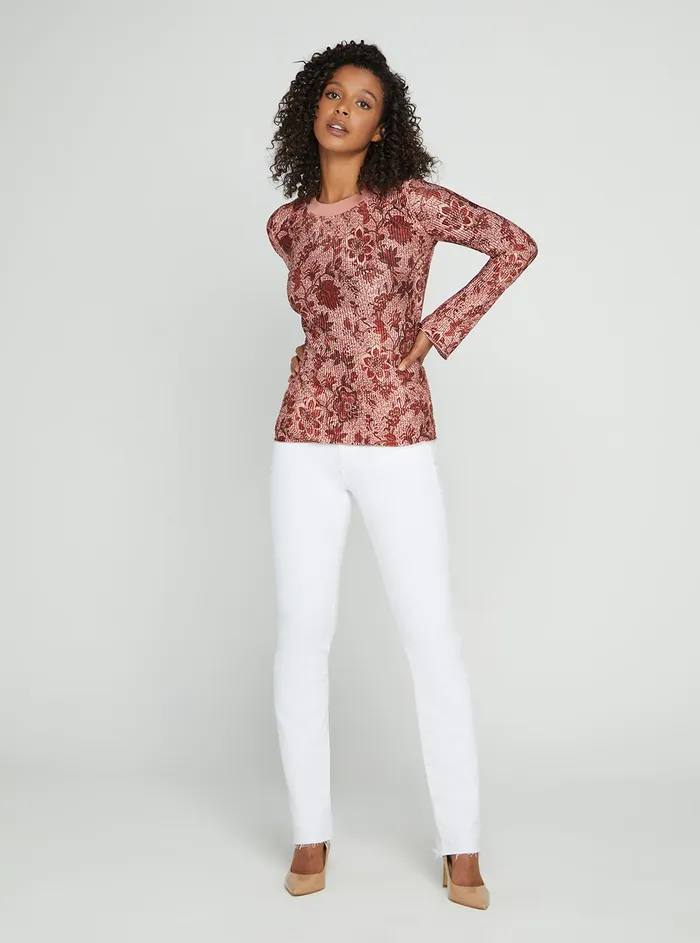 Women Fashion Tops GUESS Spice Floral Billie Top