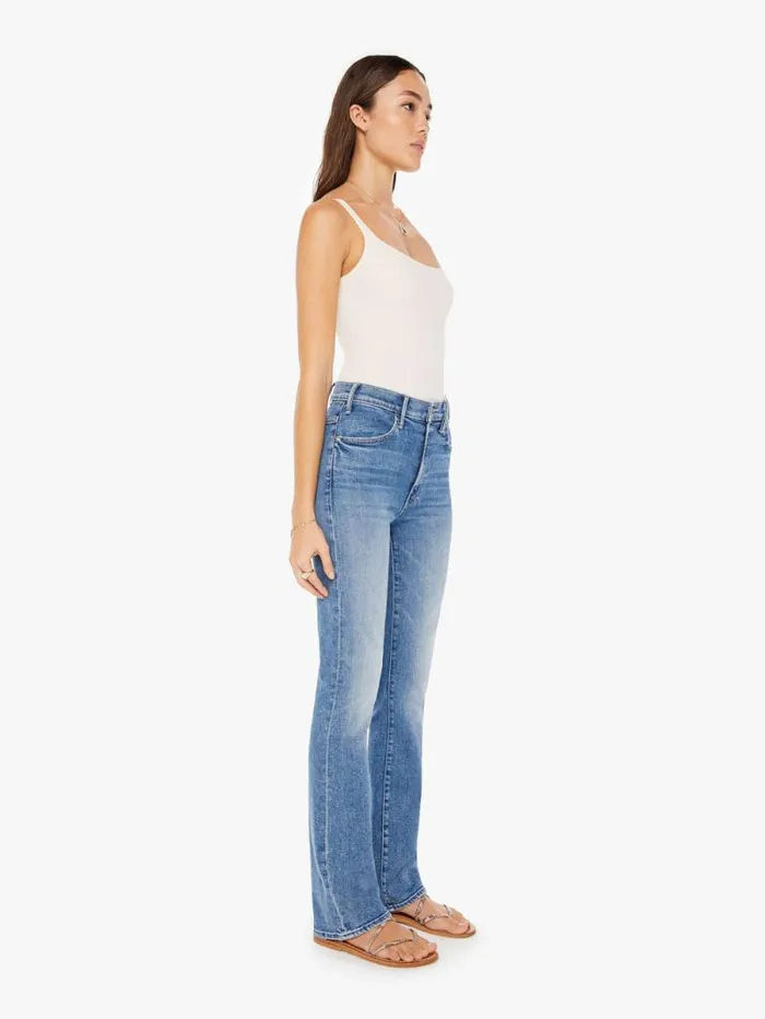 Women Flare Mother Denim The Hustler Sneak Blue medium