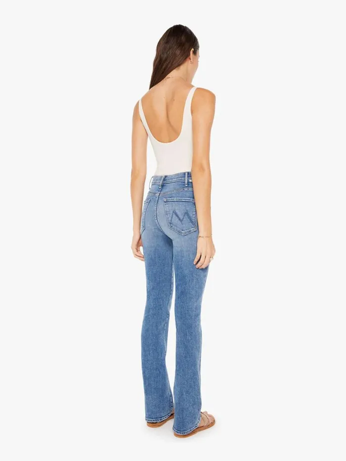 Women Flare Mother Denim The Hustler Sneak Blue medium