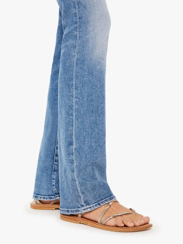 Women Flare Mother Denim The Hustler Sneak Blue medium