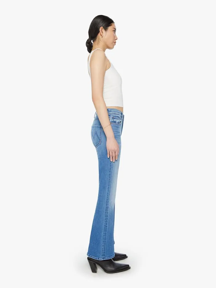 Women Flare Mother Denim The Weekender Blue medium
