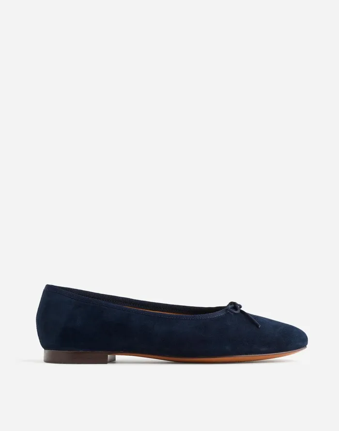 Women Flats and Loafers Madewell The April Ballet Flat Deep Indigo