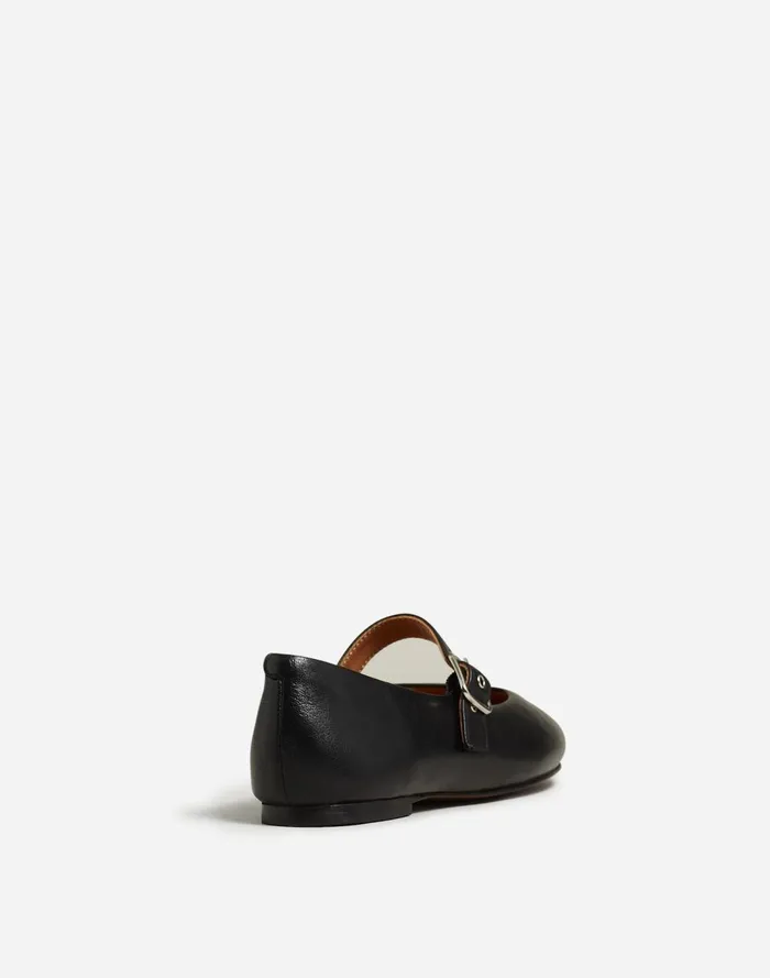 Women Flats and Loafers Madewell The Remy Mary Jane Flat True Black