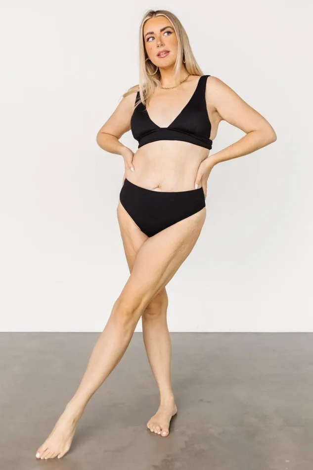 Women Formentera Pullover Bikini Top Black Baltic Born Bikini