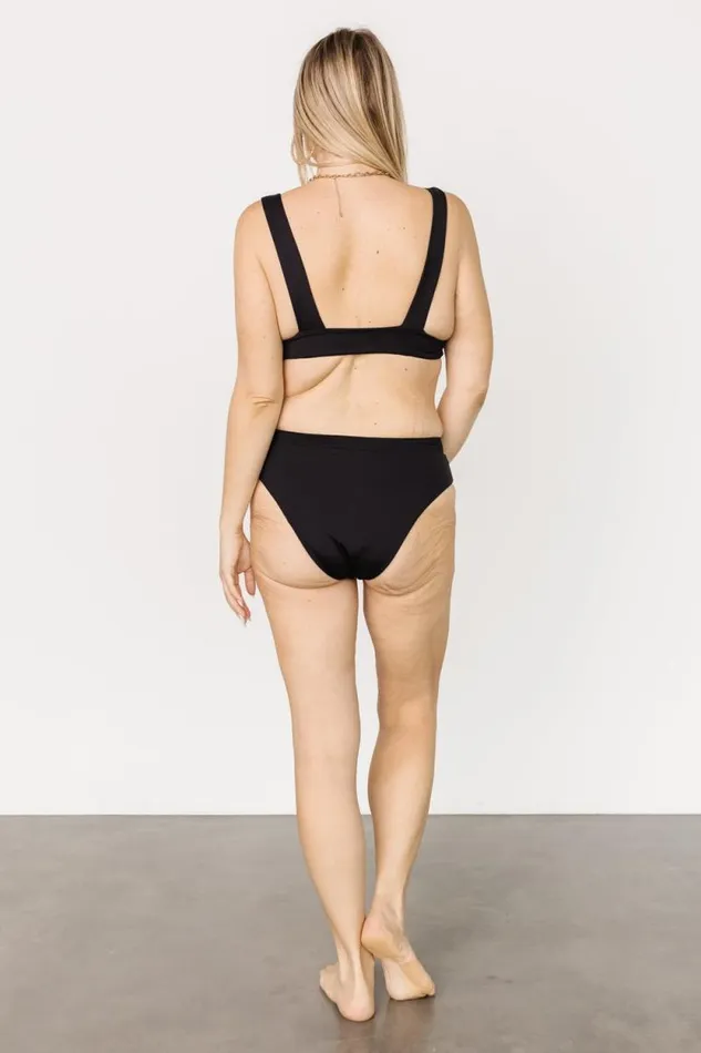 Women Formentera Pullover Bikini Top Black Baltic Born Bikini