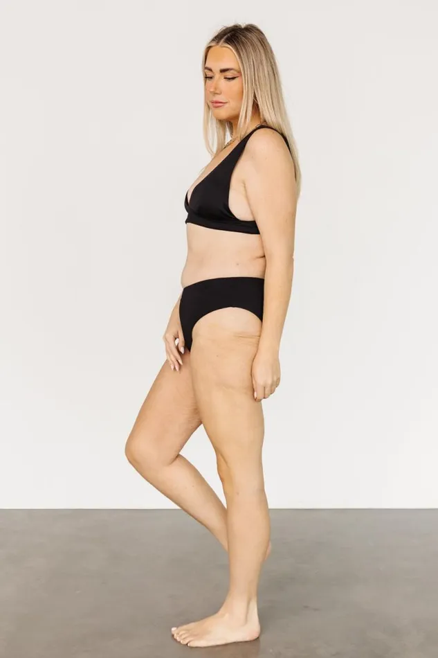 Women Formentera Pullover Bikini Top Black Baltic Born Bikini