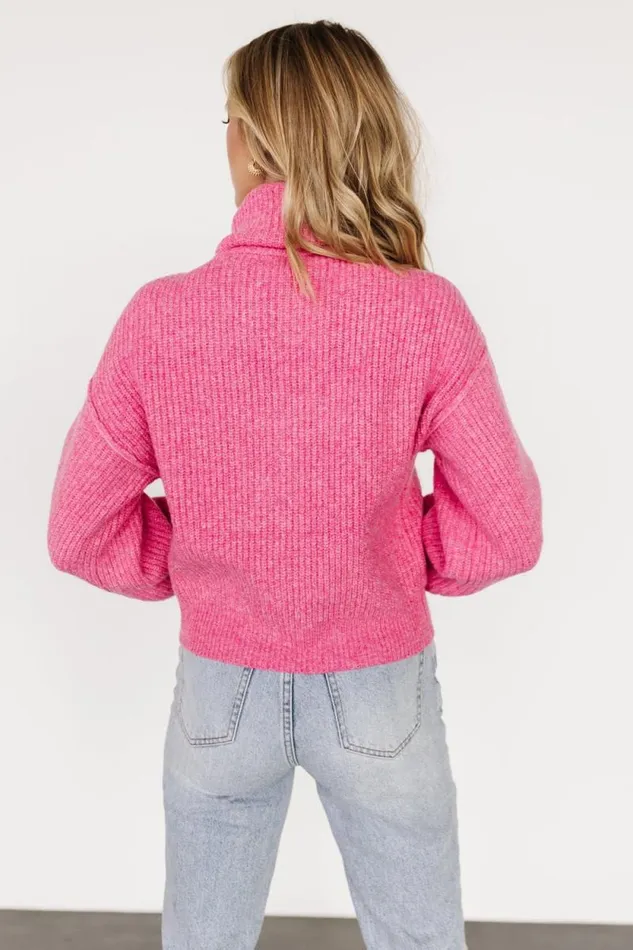 Women Frannie Knit Turtleneck Sweater Pink Baltic Born Sweaters Women Frannie Knit Turtleneck Sweater Pink Baltic Born Sweaters