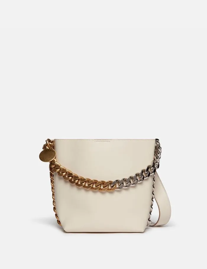 Women Frayme Bucket Bag Pure White Stella McCartney Mini Bags And Clutches