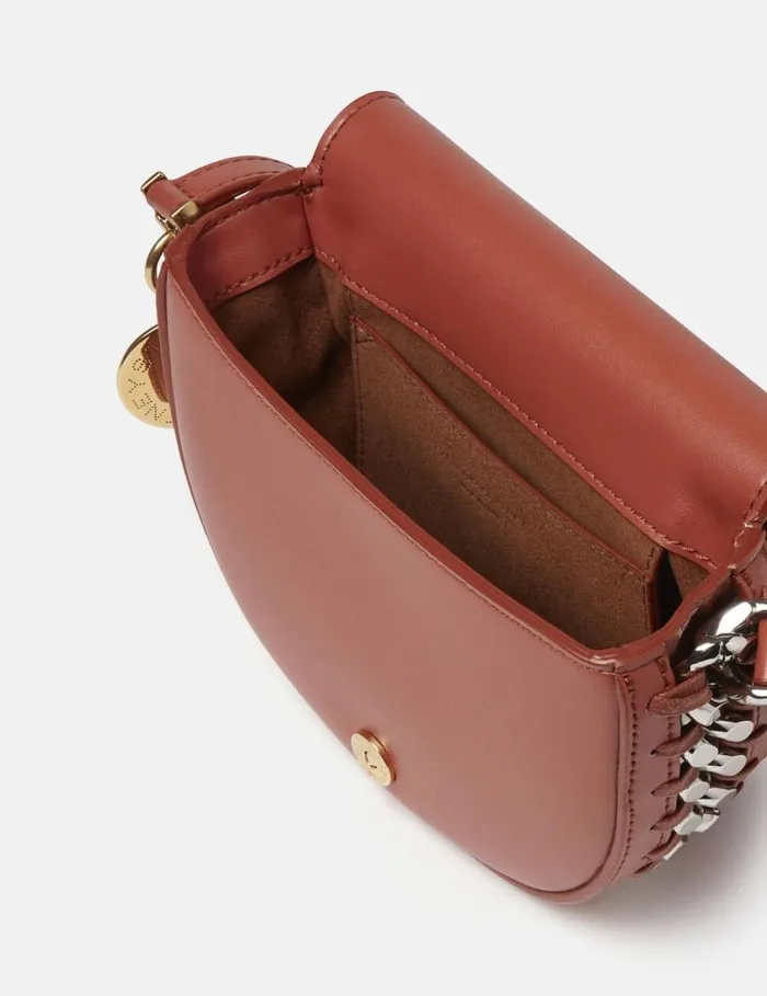 Women Frayme Small Flap Shoulder Bag Brick Stella McCartney Frayme Bag