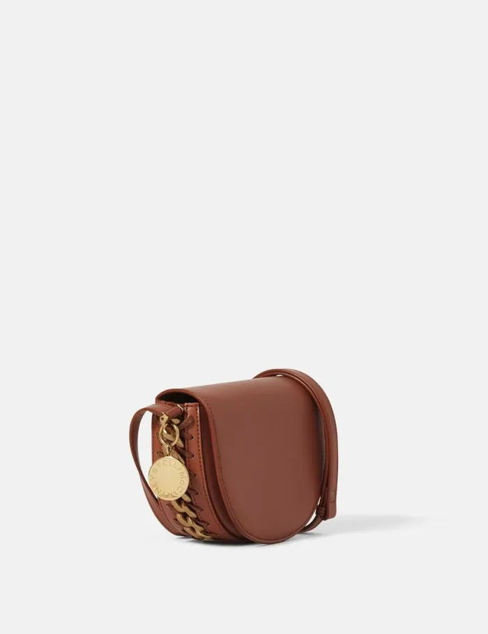 Women Frayme Small Flap Shoulder Bag Brick Stella McCartney Frayme Bag