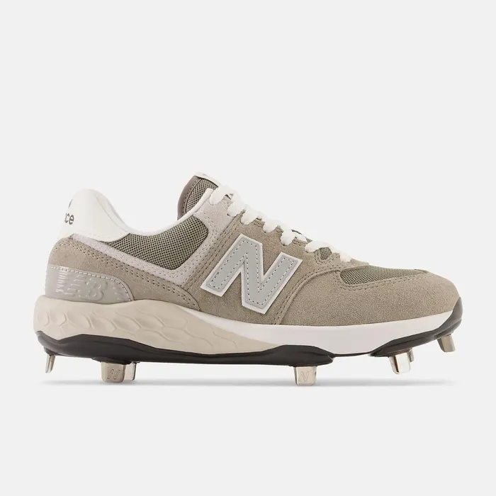 Women Fresh Foam X 574 Softball Shark Skin With Cement And Cool Gray New Balance Softball