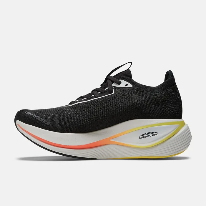 Women FuelCell SuperComp Trainer Black With Black Metallic And Neon Dragonfly New Balance Running