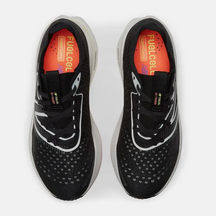 Women FuelCell SuperComp Trainer Black With Black Metallic And Neon Dragonfly New Balance Running