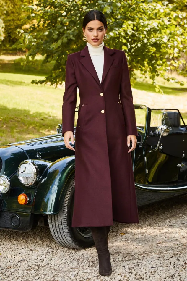 Women Full Length Regency Coat Mulberry Holland Cooper Tailoring